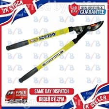 Image of TELESCOPIC LONG HANDLE LOPPER EXTEND GARDEN TREE BRANCH BYPASS PRUNER CUTTER