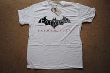 Image of BATMAN ARKHAM CITY LOGO T SHIRT BNWT OFFICIAL VIDEO GAME XBOX 360 PS3