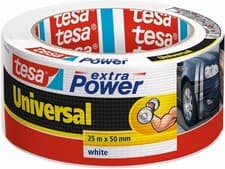 Image of TESA Extra Power Universal Duct Tape Extra Strong Hold - White, 25 m x 50 mm