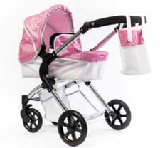 Image of Roma Stephanie Single Dolls Pram - Sparkle 3+ years 78cm