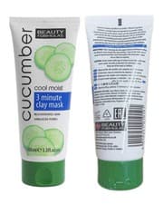 Image of Pack of 5 x Beauty Formulas Cool Moist Cucumber Clay Mask 100ml