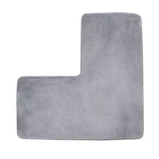Image of Corner Shower Mat L-Shaped Bath Mat Supersoft Absorbent Carpet Non-slip Mat
