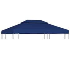 Image of 2-Tier Gazebo Top Cover 310 g/m² 4x3 m Blue vidaXL
