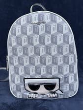 Image of Karl Lagerfeld Paris White Adele Backpack Women Backpacks
