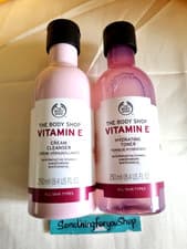 Image of The Body Shop Vitamin E FACE Cream Cleanser & Hydrating Toner 250ml each