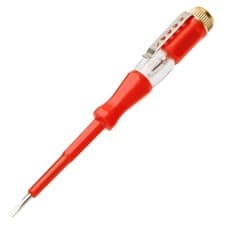 Image of Mains Voltage tester 100-250V, 140mm Electrician Insulated Screwdriver