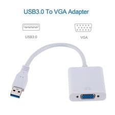 Image of C USB3.0 To VGA Adapter For High Resolution Display On Monitor