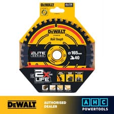 Image of DeWalt DT10640 165mm 40T ELITE Extreme Framing Circular Saw Blade