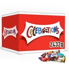 Image of Celebrations Bulk Chocolate Bars Multipack Box 2.4kg Assorted Chocolates Bars &