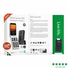 Image of Doro Leva L20 4G Flip Big Button 128MB Unlocked Mobile Phone Black