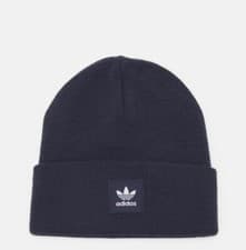 Image of Adidas Originals ADICOLOR Cuff Knit Beanie Hat  Shadow Navy Adults OFFICIAL 