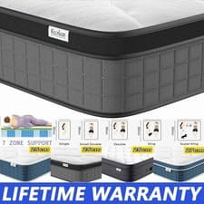 Image of LUXURY ORTHOPAEDIC POCKET 4000 SPRUNG MATTRESS 3FT 4FT6 5FT KING SIZE