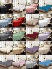 Image of Extra Deep Flannelette Fitted Sheets 100% Brushed Cotton 40cm/16inch Deep Sheets