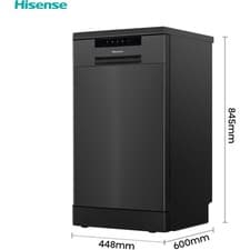 Image of Hisense HS523E15BUK Slimeline Dishwasher In Black