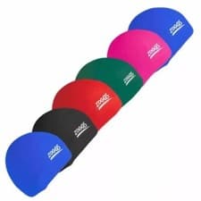 Image of Zoggs Adults Spandex Stretch Swimming Cap All Colours Available