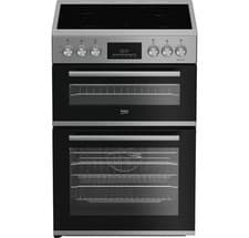 Image of Beko FDC6731S 60cm Electric Cooker with Double Ovens, Grill, Ceramic Hob