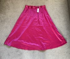 Image of Wallis Satin Skirt a Line Midi Size 14