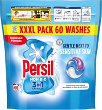 Image of Persil Non Bio 3 in 1 Washing Capsules Laundry Capsules Gentle Next to Sensitive