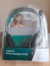Image of Headset. Logitech Stereo Headset H 110 Noise Cancelling Microphone