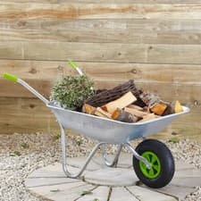 Image of 65 Litre Wheelbarrow With Galvanised Pneumatic Tyre
