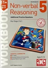 Image of Unused 11+ Non Verbal Reasoning year 5-7 Workbook 5 AE NVR Additional practice