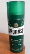 Image of PRORASO Shaving Foam Can Green/Refreshing Eucalyptus & Menthol 50ml