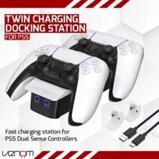 Image of Venom PS5 Controller Charger Twin Docking Station - White - VS5001