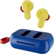 Image of Skullcandy Dime True Wireless Bluetooth Earbuds -Yellow/Blue