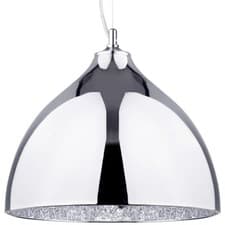 Image of Litecraft Ceiling Pendant Mosaic Styled E27 1 Light - Polished Chrome Clearance