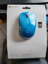 Image of Microsoft Wireless Mobile Mouse 3500, Cyan Blue Gloss