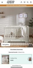 Image of Mamas & Papas Oxford Cot preo wned Good Condition with Mattress