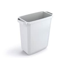 Image of Durable 60L Waste Bin White | Rectangular Recycling Bin | Food Bin | DURABIN
