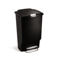 Image of simplehuman CW1371 45L Rectangular Kitchen Pedal Bin with Lid Lock, Silent Soft