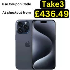 Image of Apple iPhone 15 Pro 128GB 5G Unlocked  iOS Smartphone Blue Very Good