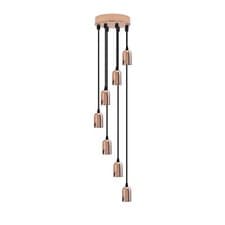 Image of Rose Gold Vintage Pendant Light E27 Industrial Ceiling Hanging Lamp Adjustable