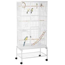 Image of 3 Tier Bird Cage W/ Stand Toy Canary Finch Cockatiel Parakeet Budgie Pet Supply