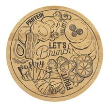 Image of Copco Bamboo Lazy Susan Kitchen Turntable for Entertaining Let's Brunch DIY D...