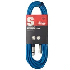 Image of 10m Stagg Microphone Wire Cable Male - Female Balanced XLR Mic Audio Lead Colour