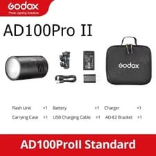 Image of Godox AD100Pro Pro II 2.4G TTL HSS 100W Outdoor Speedlite Pocket Flash Light