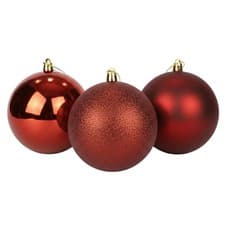 Image of Christmas Tree Decoration Hanging Baubles 20cm Multicolor Glossy Matt Glitter