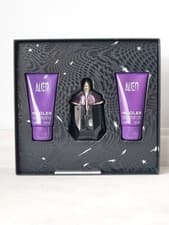 Image of Mugler Alien eau de parfum 30ml spray gift set, shower milk, body lotion