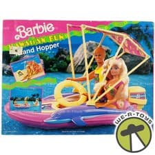 Image of Barbie Hawaiian Fun Island Hopper Boat Playset 1990 Mattel #7931 NEW