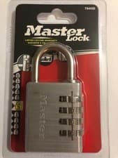 Image of PACK 6 TOP QUALITY Master lock 40mm Aluminium 4 Digit Combination Padlock