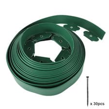 Image of Flexible Garden Border Edging for Lawns Paths 10-50 Metres with Plastic Stakes