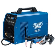 Image of MIG MMA TIG Welder Draper 70043 Multi Process 3 in 1 Dti Gas Gasless 200A 230V