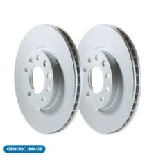 Image of Pair of Vented Front Brake Discs for Opel, Vauxhall