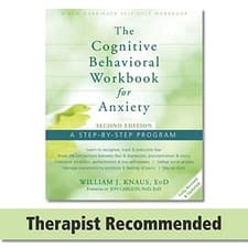 Image of 			Cognitive Behavioral Workbook for Anxiety: A Step-By-Step Program. Knaus**		