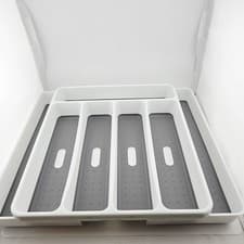 Image of SABSHACH Cutlery Drawer Organiser Tray 7 Compartments Kitchen Storage