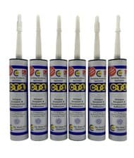Image of C-Tec CT1 Sealant and Construction Adhesive Pack Of 6 - Clear 290ml.