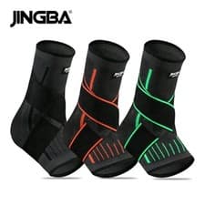 Image of Breathable Ankle Sleeve with Strap Compression Support for Sports
